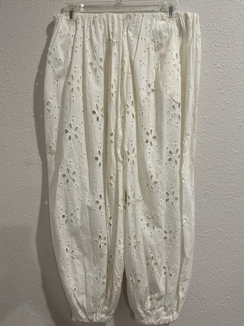 NWT Free People Eyelet Cropped Tank & Ballon Pants Set
